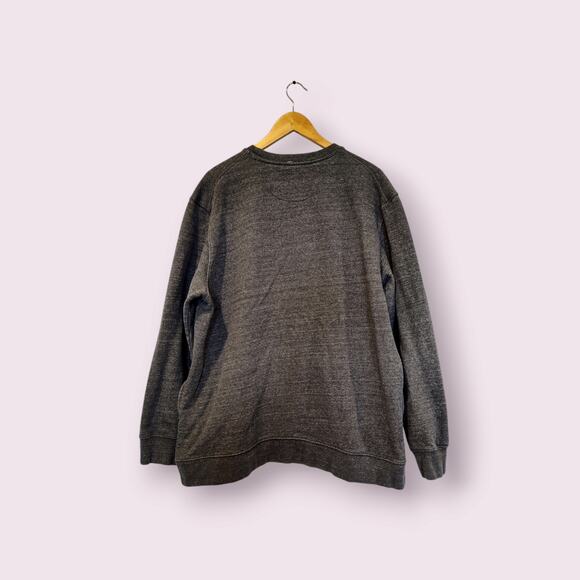 Adidas Blue Tag Men's PE Crew Grey Sweatshirt Zipped Pockets Sz‎ XXL 2015 - Picture 2 of 10